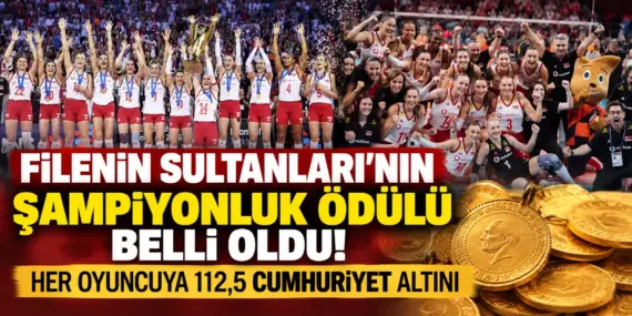 Şampiyonluğun Bedeli Ortaya Çıktı! Filenin Sultanları’na Milyonluk Ödül