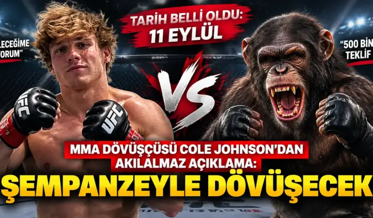 MMA Dövüşçüsünden Akılalmaz Karar: Şempanzeyle Dövüşecek! Tarih Belli Oldu