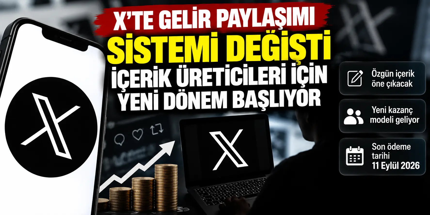 X’te Büyük Şok! Gelir Paylaşımı Sistemi Baştan Sona Değişiyor