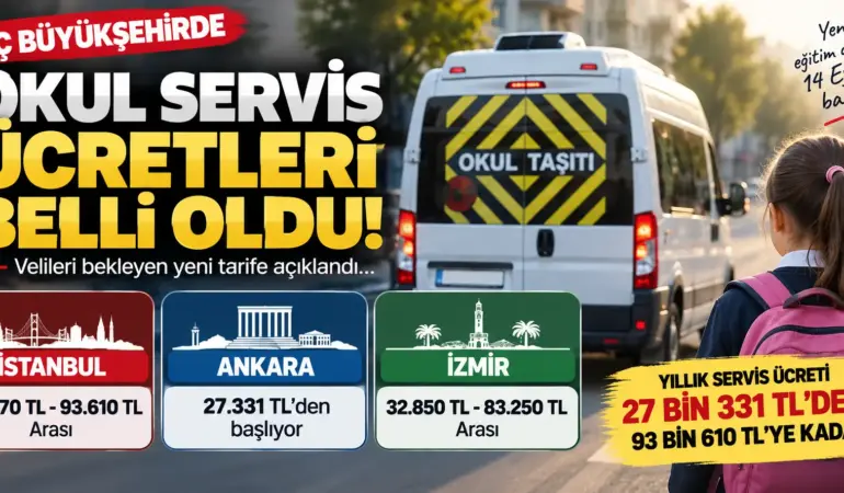 Okul Servislerinde Büyük Zam! Veliler Bu Rakamları Görünce Şok Olacak