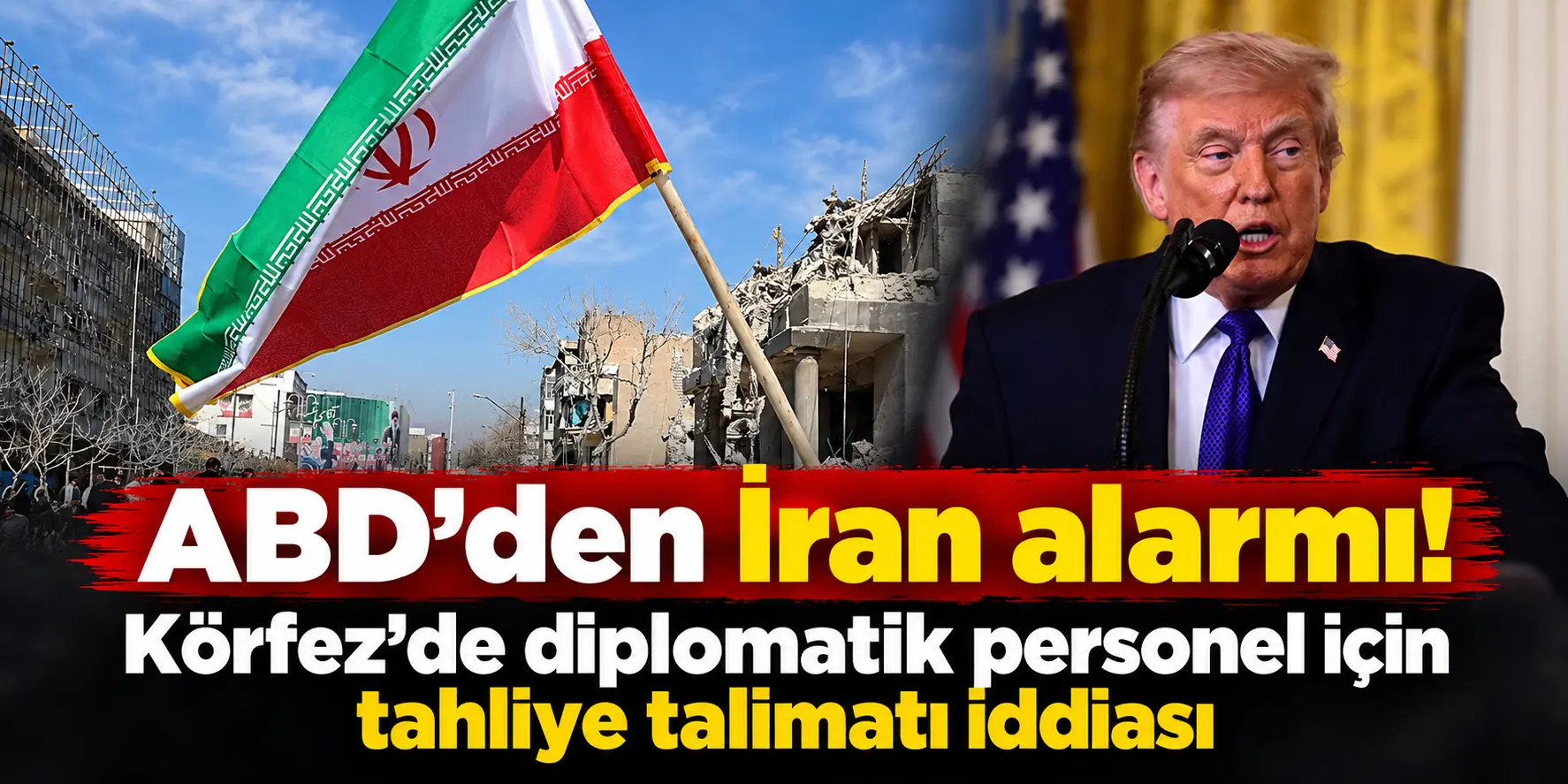 ABD’den İran alarmı! Körfez’de tahliye hareketliliği: Trump’tan “Yakında bir şey olacak” mesajı