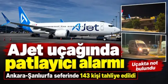 Ankara’dan Havalanmıştı! AJet Uçağında Bomba Alarmı: 143 Kişi Tahliye Edildi