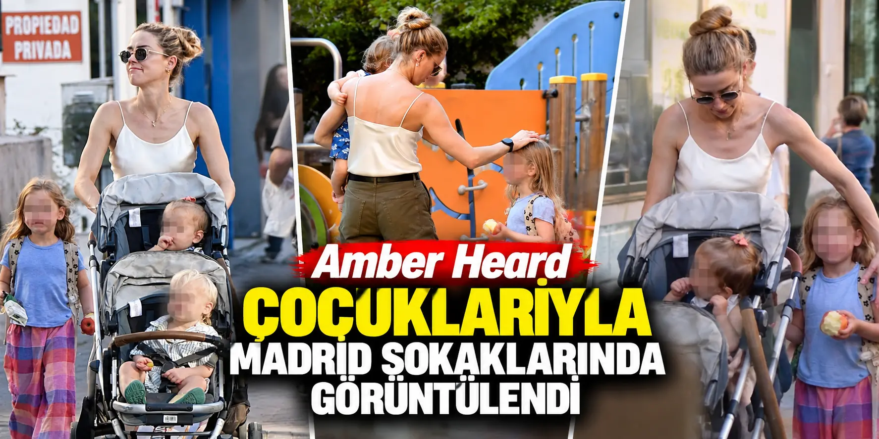 Amber Heard Madrid Sokaklarında