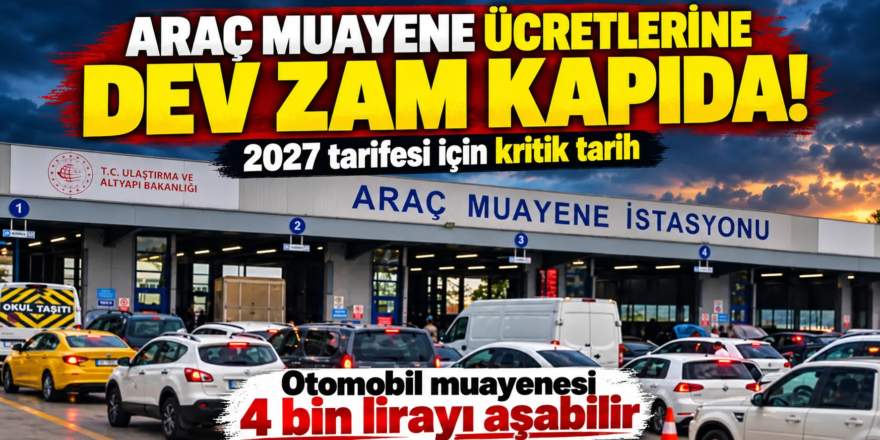 Araç Sahipleri Yandı! Muayene Ücretlerine Dev Zam Geliyor
