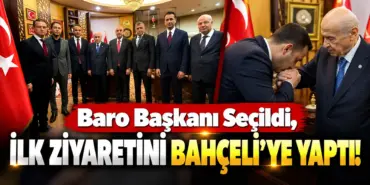 Baro Başkanının Bahçeli’ye İlk Ziyareti