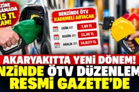 Benzinde Kademeli ÖTV Zammı