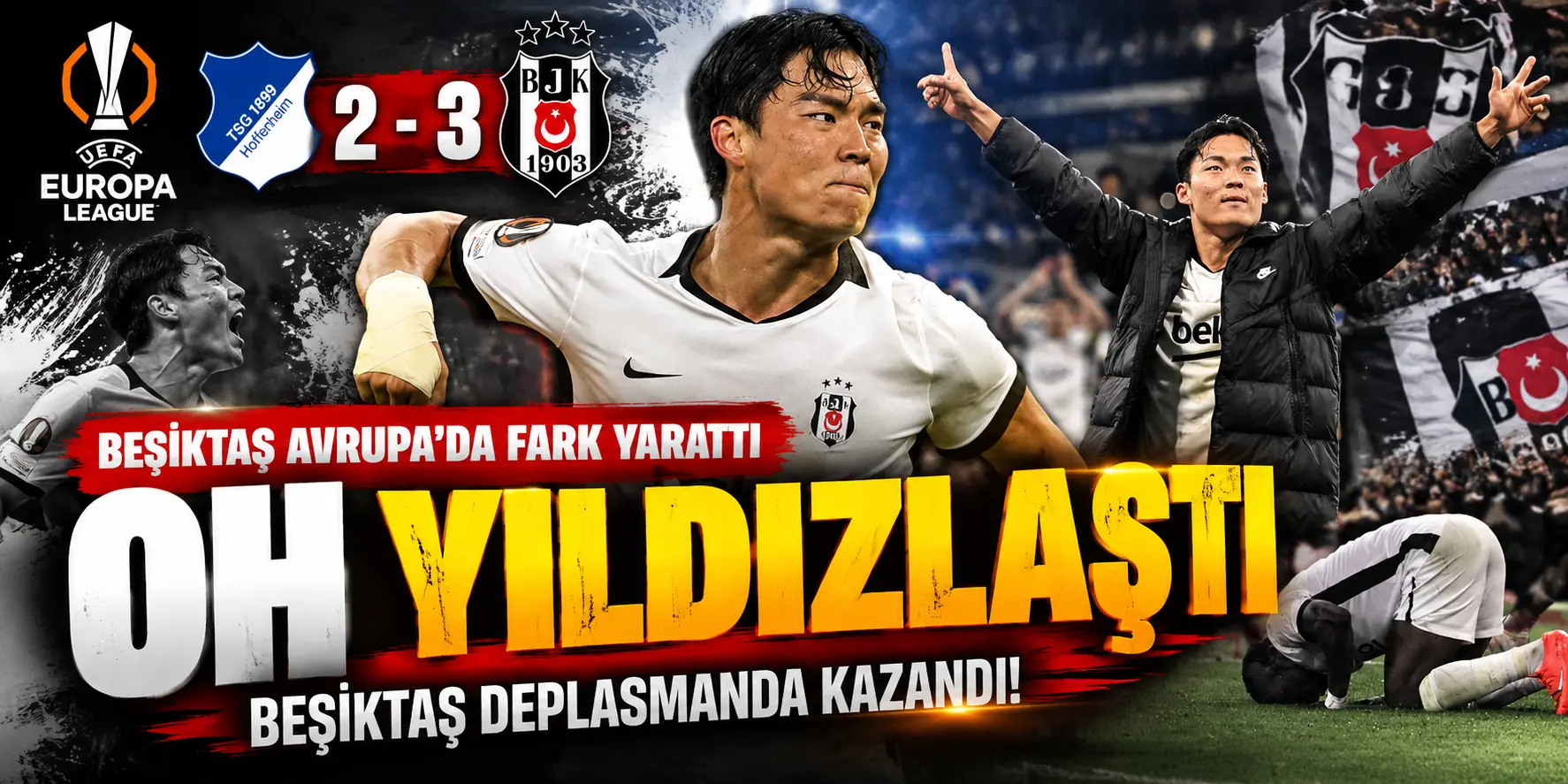 Beşiktaş’tan Almanya’da Muhteşem Zafer! Hyeon-Gyu Oh Maça Damga Vurdu