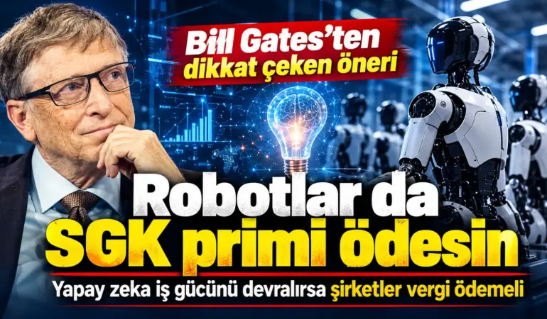 Bill Gates’ten olay yaratacak öneri! Robotlar da SGK primi ödesin