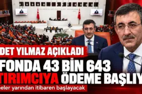 Cevdet Yılmaz’dan Fon Ödemesi Açıklaması