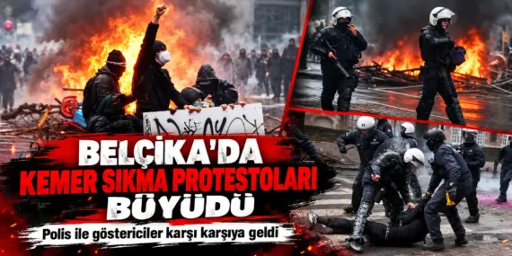 Belçika’da Sokaklar Karıştı! Polis Göstericilere Gaz ve TOMA ile Müdahale Etti