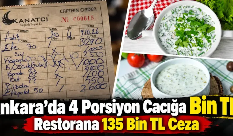 4 CACIK 1.000 TL! Restorana 135 Bin TL Ceza Kesildi