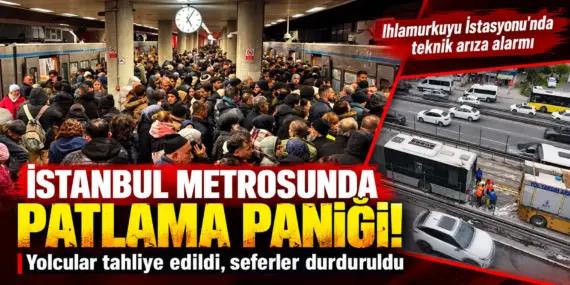 İstanbul Metrosunda Patlama Paniği! Yolcular Apar Topar Tahliye Edildi
