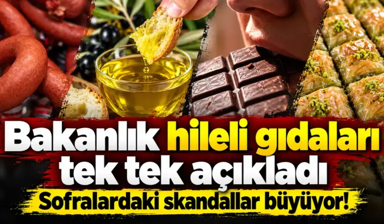 Sucukta, Zeytinyağında, Baklavada Hile! Bakanlık Listeyi Açıkladı