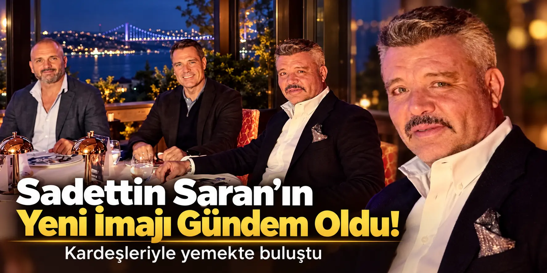 Sadettin Saran’ın Yeni İmajı Olay Oldu! Kardeşleriyle Verdiği Poz Gündem Yarattı