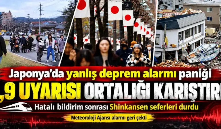 Japonya’da Deprem Paniği! 9,9 Alarmı Verildi, Gerçek Sonradan Ortaya Çıktı