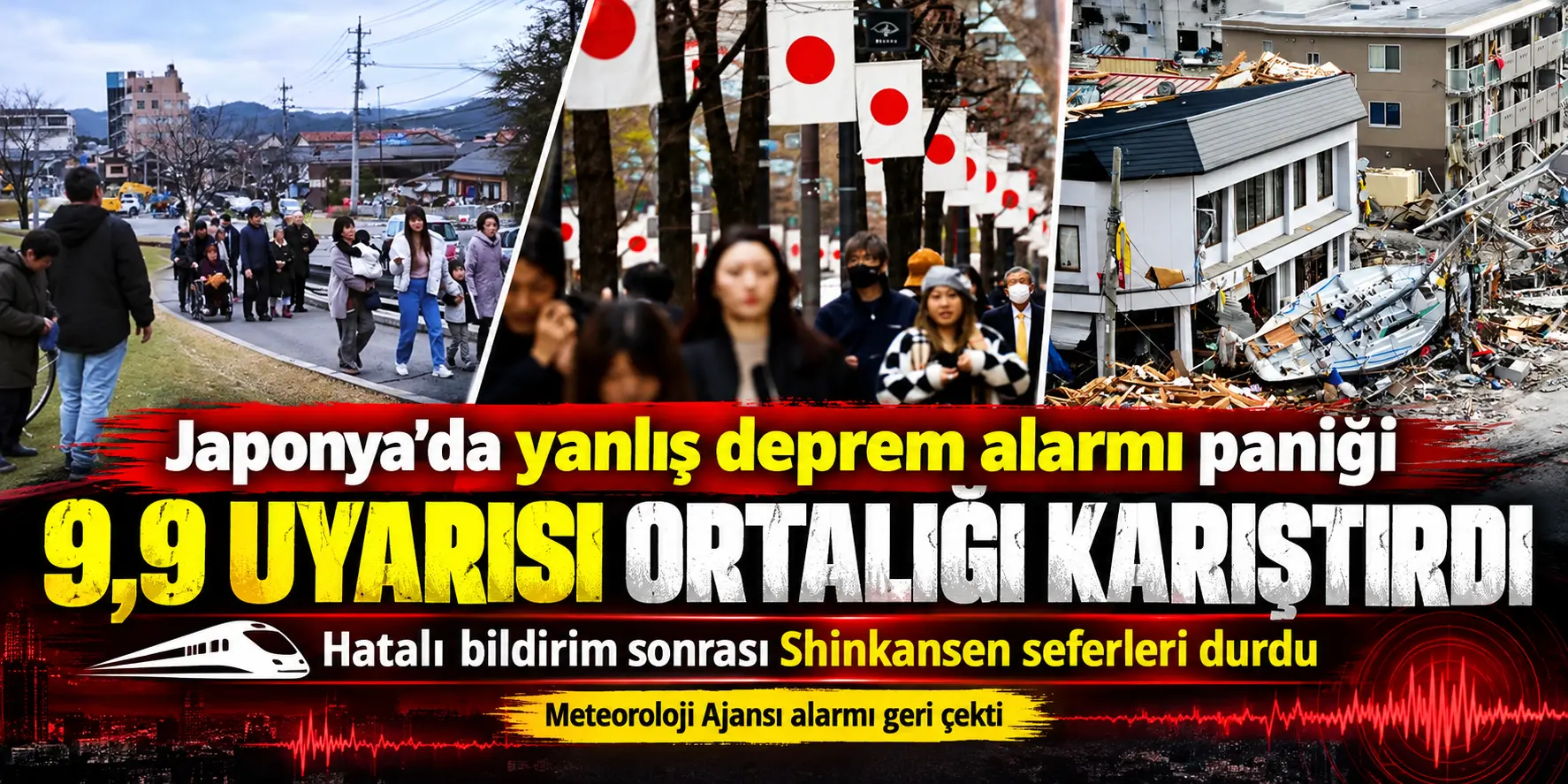 Japonya’da Deprem Paniği! 9,9 Alarmı Verildi, Gerçek Sonradan Ortaya Çıktı