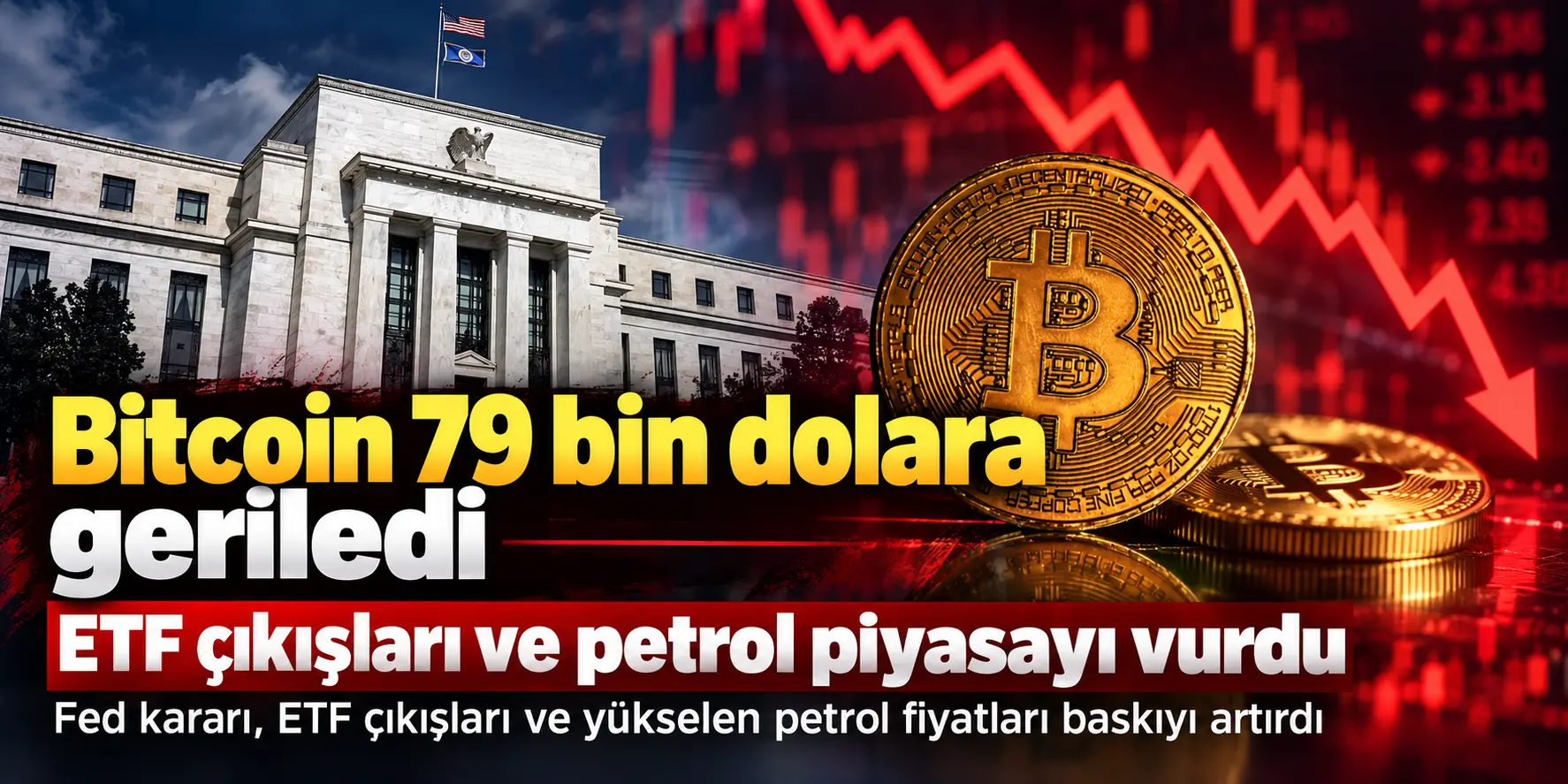 Bitcoin’de Büyük Kayıp: ETF Çıkışları ve Petrol Fiyatları Etkili Oldu
