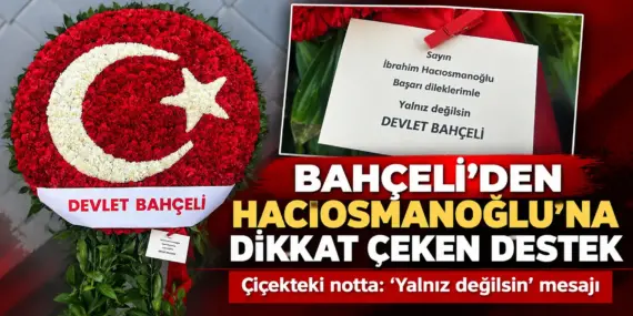 Türk Futbolunda Gündem Olacak Destek! Bahçeli’den Hacıosmanoğlu’na Çiçek
