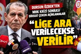 Dursun Özbek’ten Dikkat Çeken Açıklama