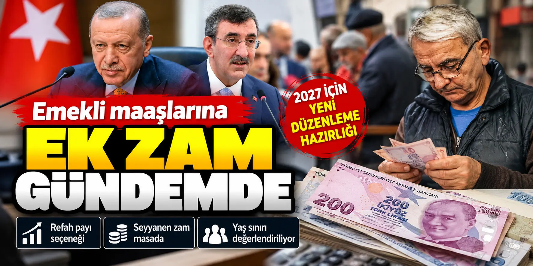 Emekli Maaşlarına Ek Zam Gündemde