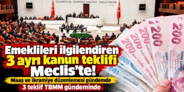 Emeklileri İlgilendiren Üç Kanun Teklifi
