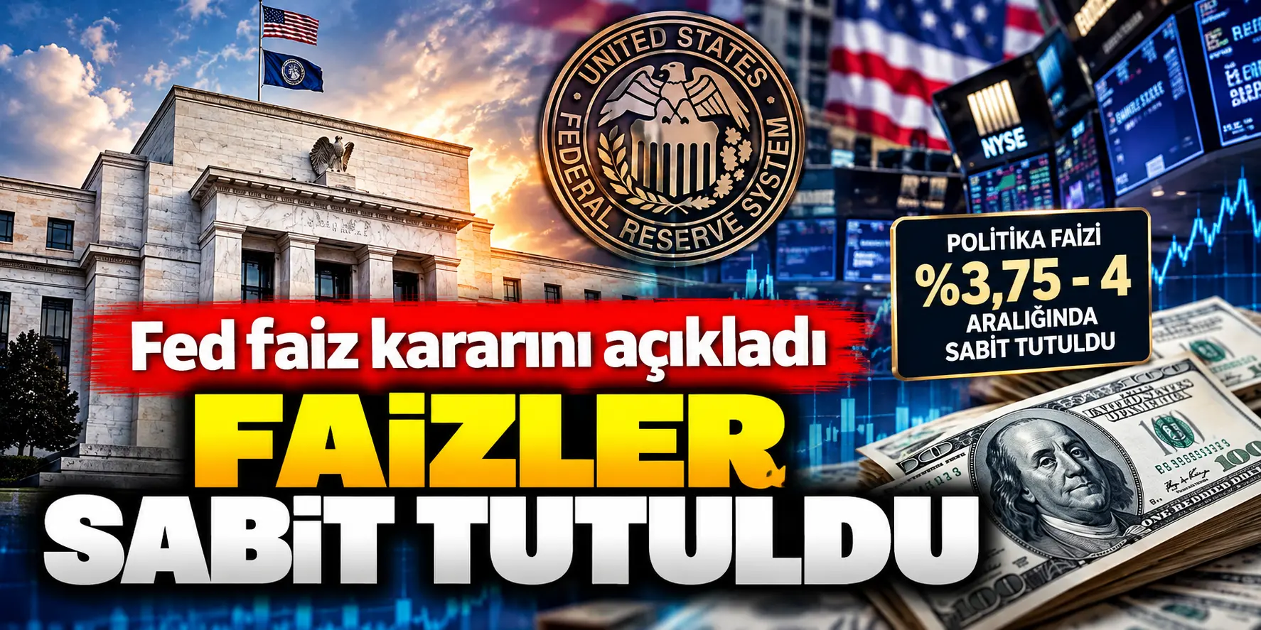 Fed Faizi Sabit Tutuldu_ Piyasalar ve Dolar