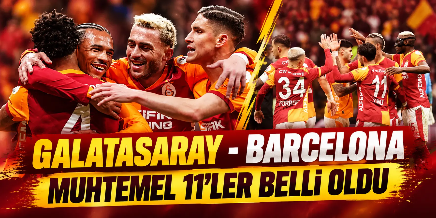 Galatasaray – Barcelona: Muhtemel 11’ler Belli Oldu