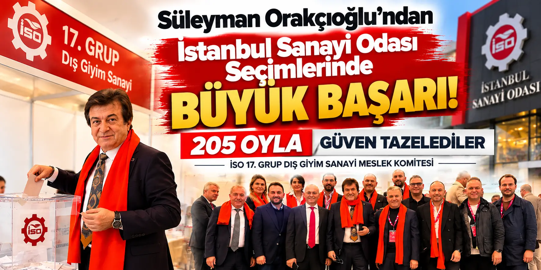 Süleyman Orakçıoğlu’ndan İSO Seçimlerinde Büyük Başarı! 205 Oyla Öne Çıktı