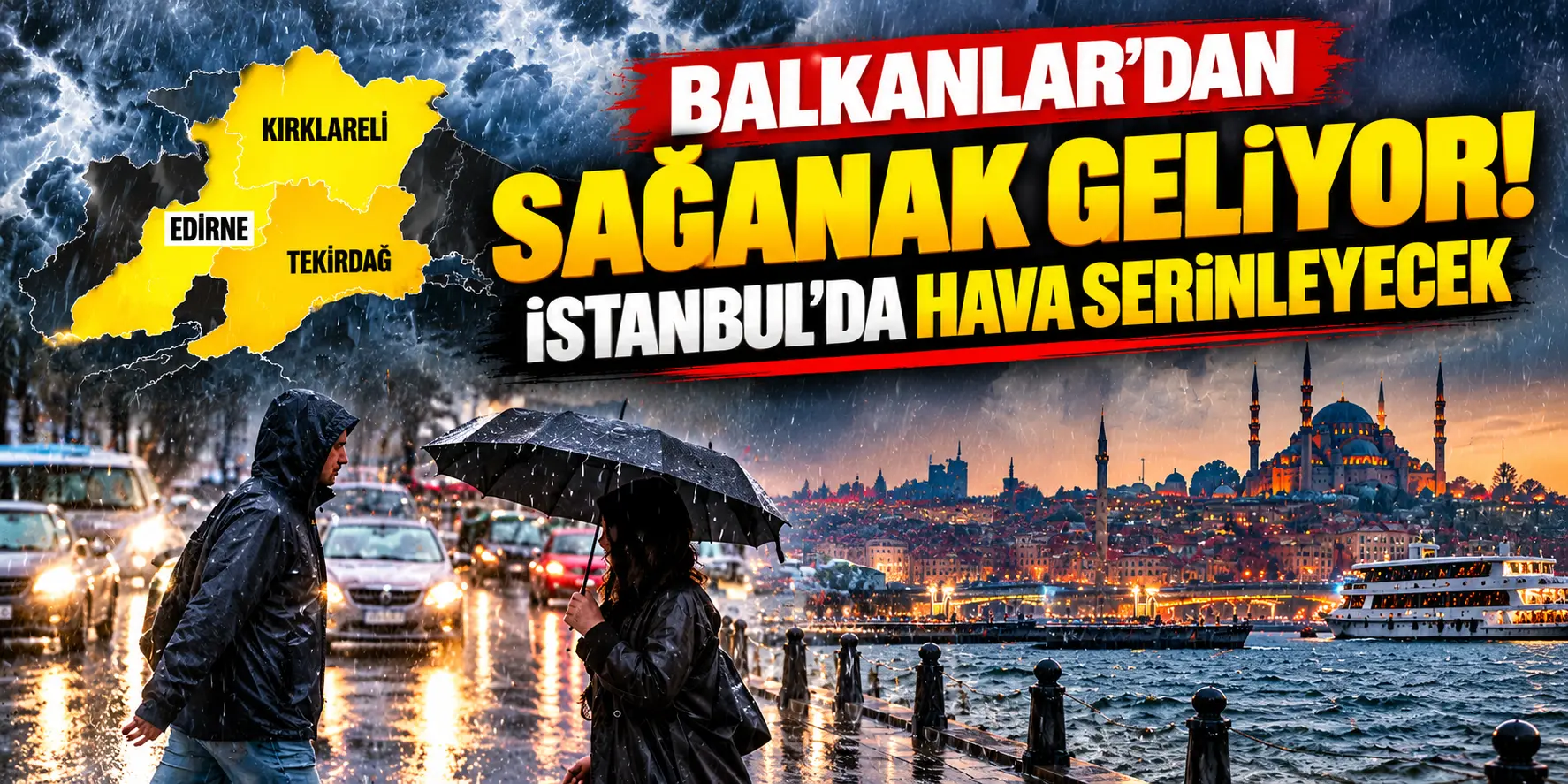 Bahar havası sona eriyor! İstanbul’da sağanak ve soğuk hava etkili olacak