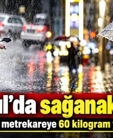 İstanbul’da Sağanak Alarmı
