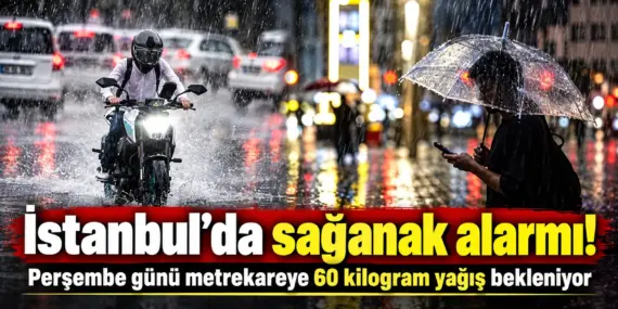 İstanbul için AKOM’dan kritik uyarı! Perşembe günü gökten 60 kilo yağış düşecek