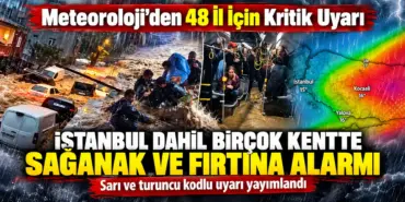 İstanbul’da Sağanak ve Fırtına Alarmı