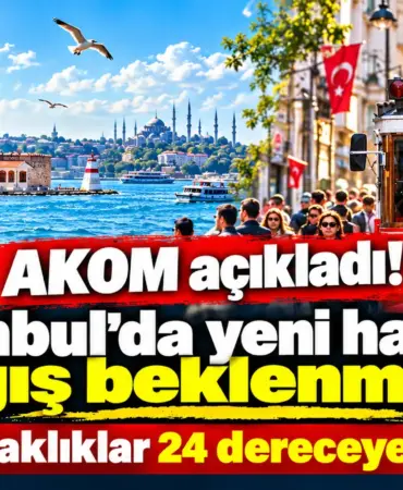 İstanbul’da Yağış Yok, Sıcaklık 24 Derece