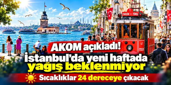 İstanbullular dikkat! AKOM yeni haftanın hava durumunu açıkladı