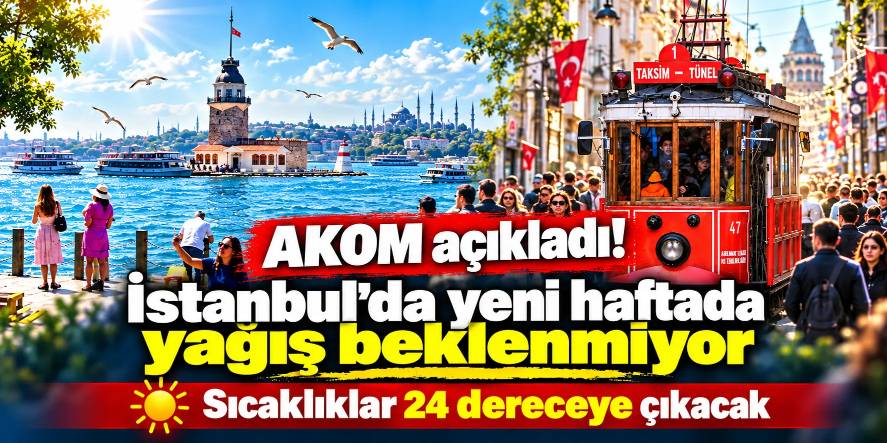 İstanbullular dikkat! AKOM yeni haftanın hava durumunu açıkladı