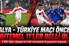 İtalya-Türkiye Maçı Öncesi Muhtemel 11’ler
