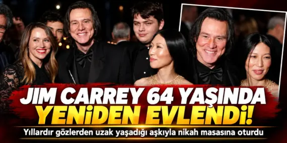 Jim Carrey 64 yaşında yeniden evlendi! Yıllardır sakladığı aşkıyla nikah masasında