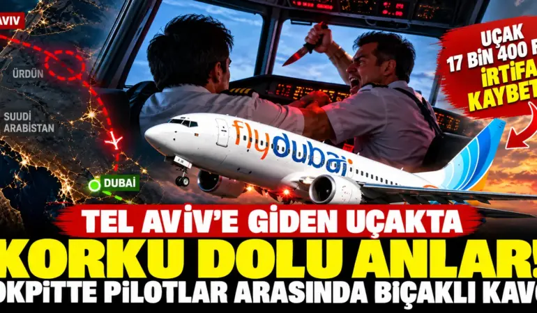 Tel Aviv uçağında dehşet! Pilotlar kokpitte birbirine bıçak çekti