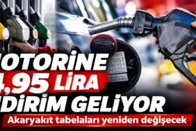 Motorine 4,95 Lira İndirim Geliyor