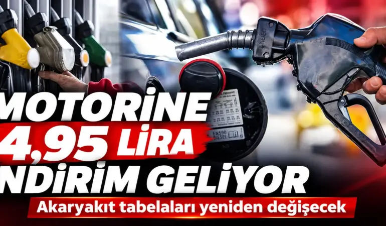 Araç sahiplerine müjde! Motorine 4,95 lira indirim geliyor