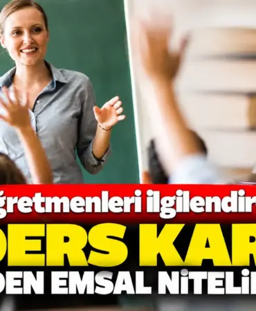 Öğretmenler İçin Emsal Ek Ders Kararı