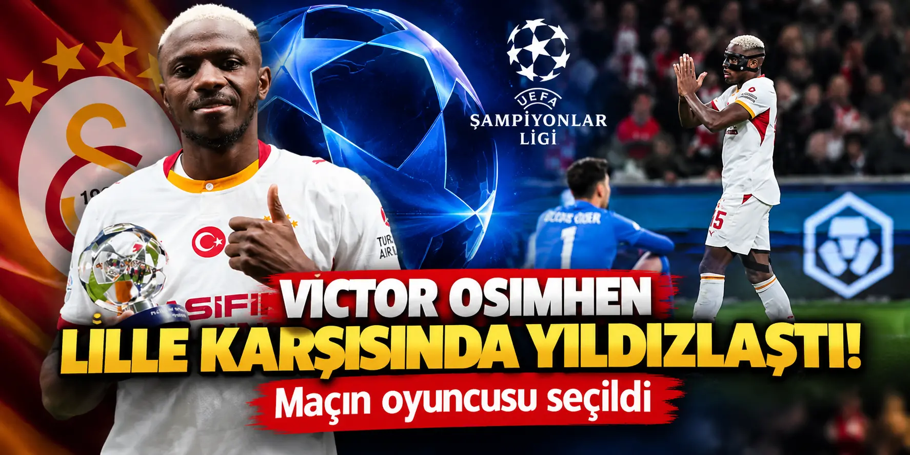 Osimhen, Lille Karşısında Yıldızlaştı!