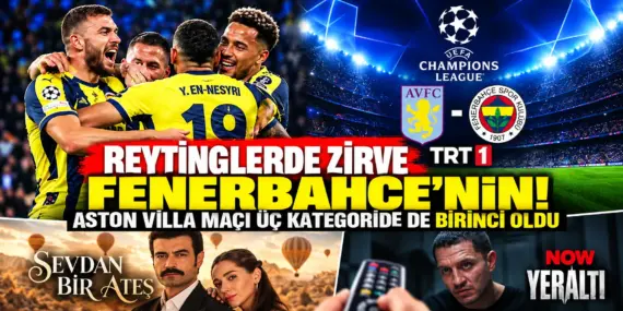 Reytinglerde Fenerbahçe Fırtınası! Üç Kategoride de Zirveye Yerleşti