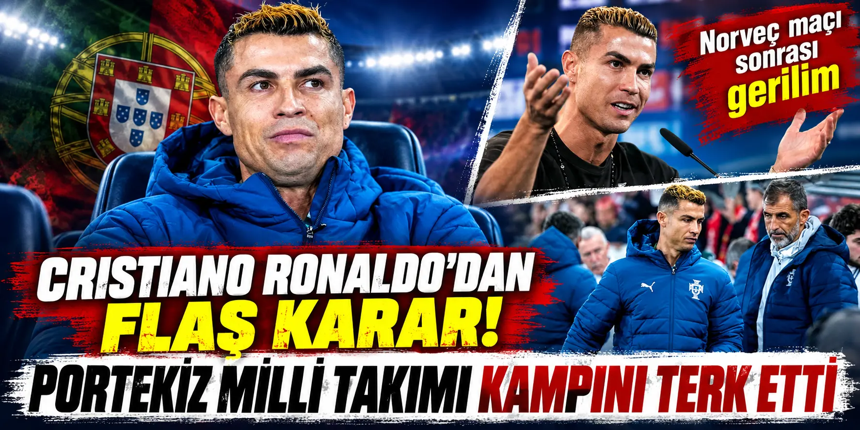 Portekiz’de Ronaldo krizi patladı! Milli takım kampından ayrıldı
