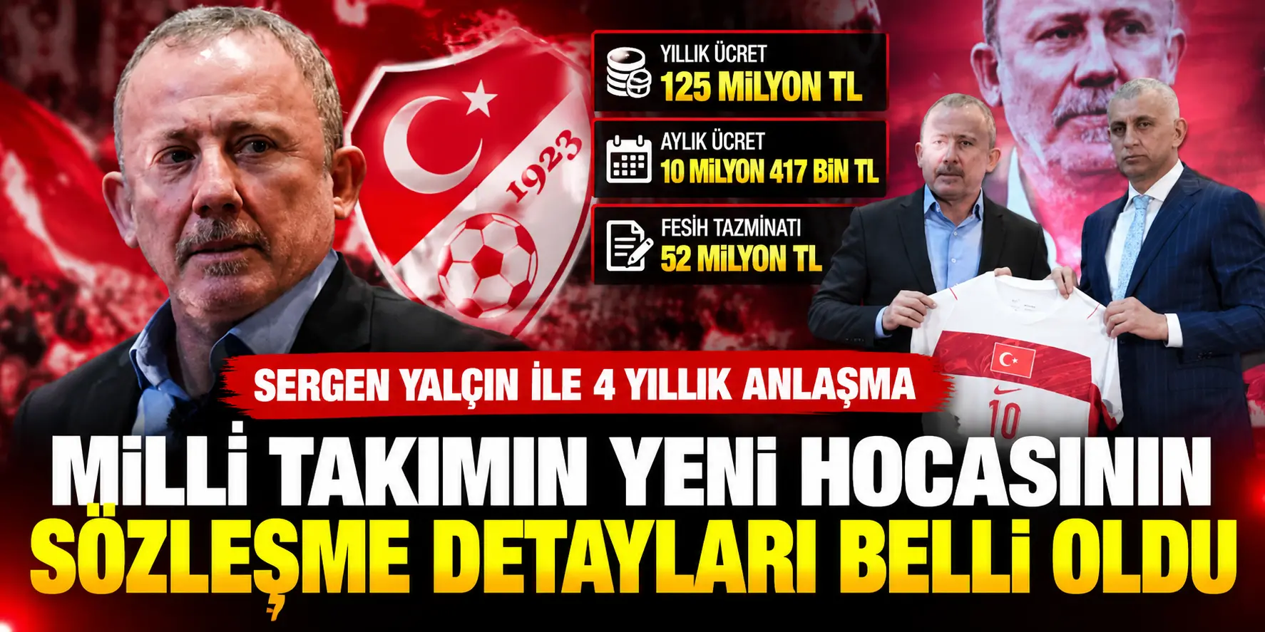 Sergen Yalçın’ın Milli Takım Sözleşmesi