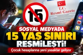 Sosyal Medyada 15 Yaş Sınırı