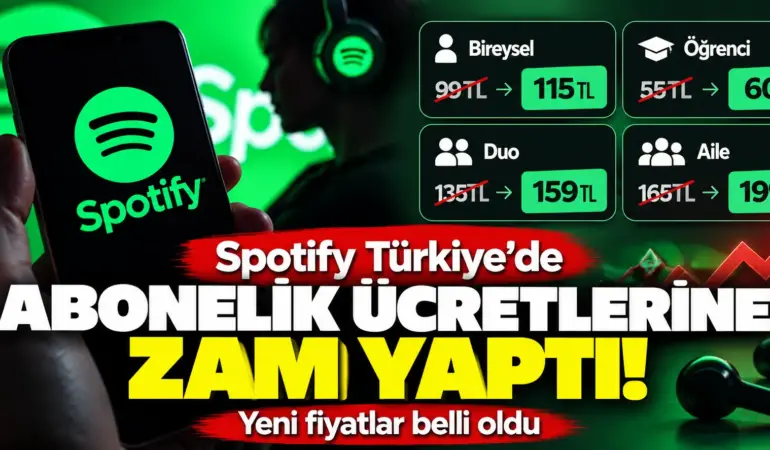 Spotify’a bomba zam! Türkiye’de yeni abonelik fiyatları belli oldu
