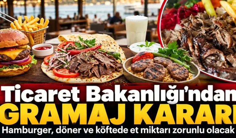 Ticaret Bakanlığı’ndan Restoranlara Sert Uyarı: Et Gramajını Gizlemek Yok!