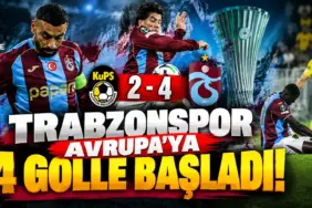 Trabzonspor Avrupa’ya Dört Golle Başladı
