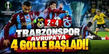 Trabzonspor Avrupa’ya Dört Golle Başladı
